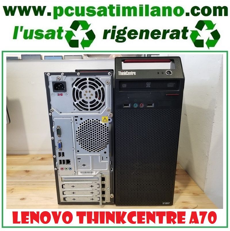 Lenovo Thinkcentre A70 - Intel Pentium E5800 3.20GHZ - Ram 4GB - SSD 120GB - Windows 10 Professional 64 Bit