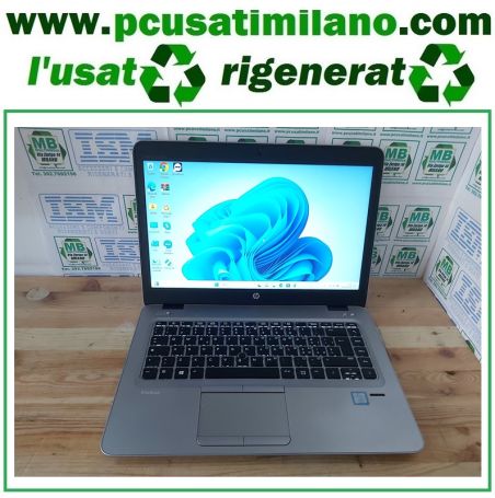 HP Elitebook 840 G4 - Intel Core i7-7500U - Ram 16GB - SSD 480GB - 14" - W11 PRO (Grado A-)