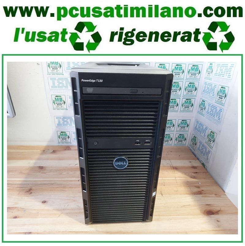 DELL PowerEdge T130 server - Intel Xeon E3 v5 E3-1220 - Ram 16GB - SSD 240GB + 12TB S-Ata - W11 PRO