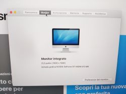 iMAC A1418 (Late 2012) Intel Core i5 2.70GHZ - Ram 8GB - SSD 250GB - 21.5" - Catalina 10.15.7