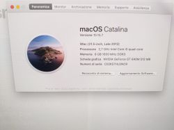 iMAC A1418 (Late 2012) Intel Core i5 2.70GHZ - Ram 8GB - SSD 250GB - 21.5" - Catalina 10.15.7