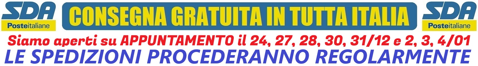 CONSEGNA GRATUITA IN TUTTA ITALIA